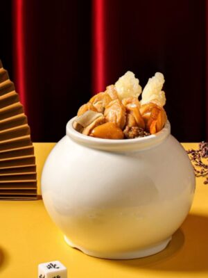 Abalone, Sea Cucumber, and Buddha Jumps Over the Wall Soup